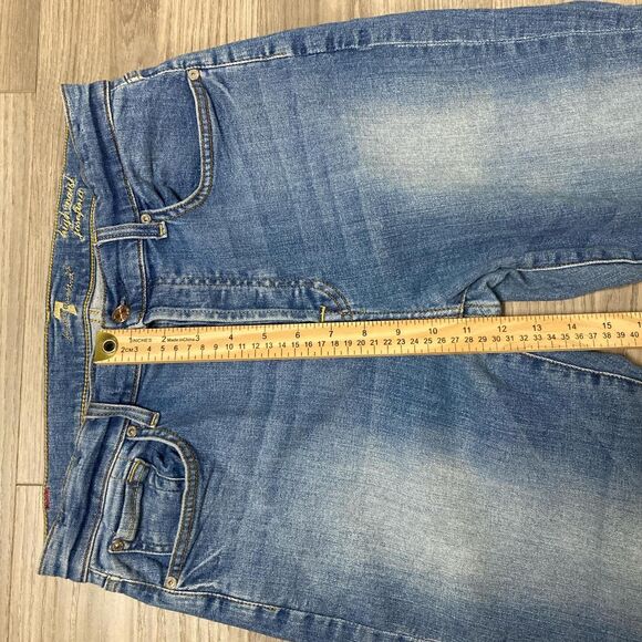 7 For All Mankind High Waist Josefina Blue Jeans Size 29 - Picture 5 of 7